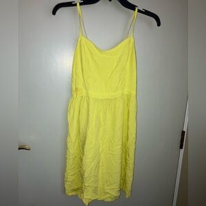 Yellow Spaghetti Strap Dress